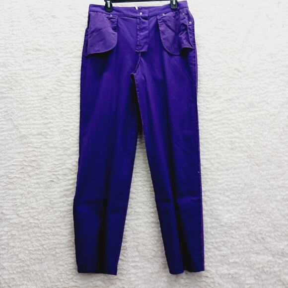 Jeans Women Size 8 Straight Leg Purple Silver Studded Casual Vibe 5 Pocket NWT - Picture 12 of 16